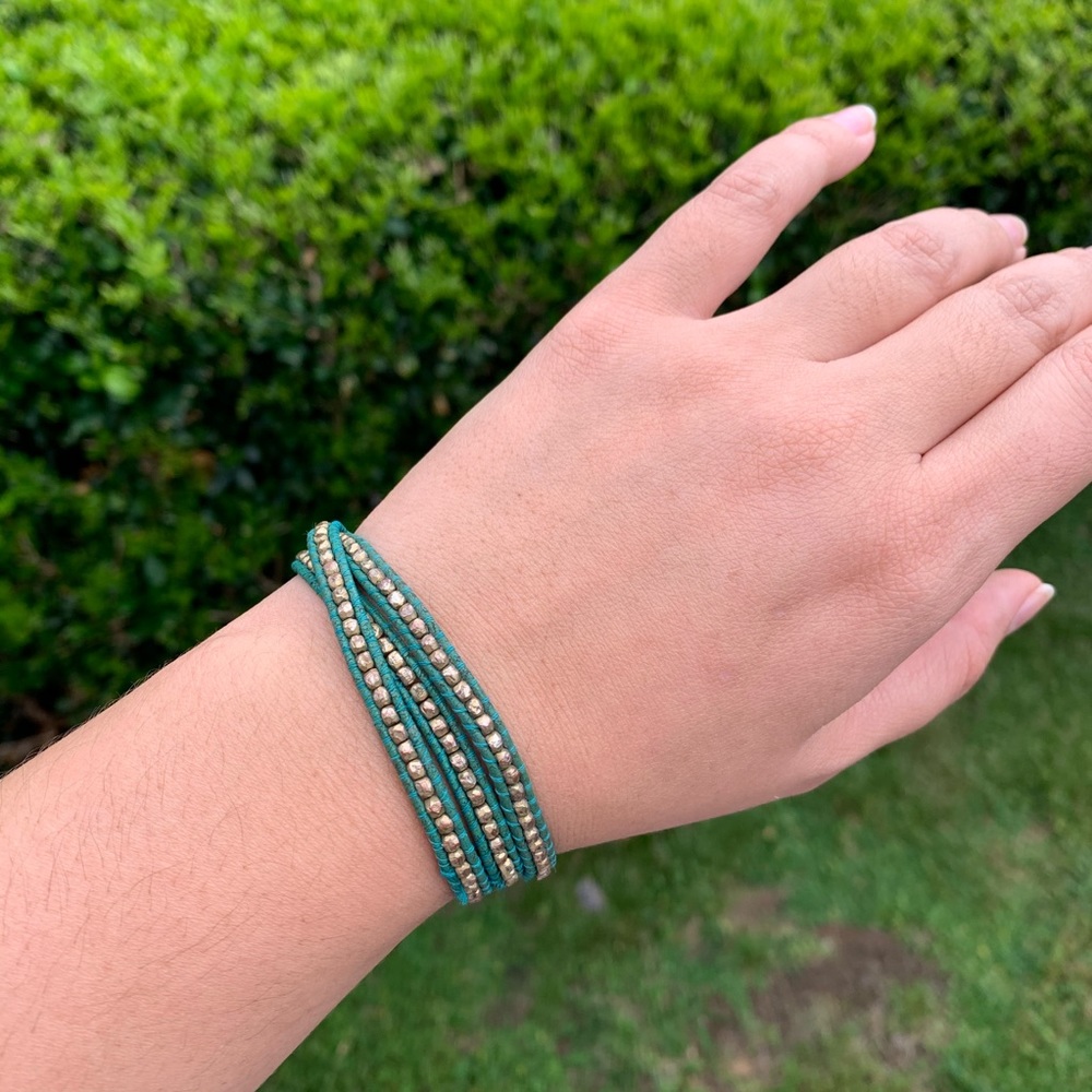 Handmade Vermeil Nugget Wrap Bracelet